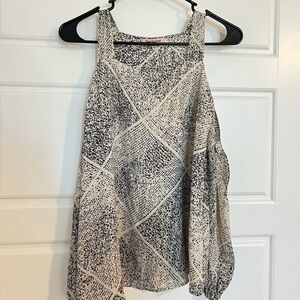 JUICY Couture Women’s Black and Cream Tank Top Size‎ XS